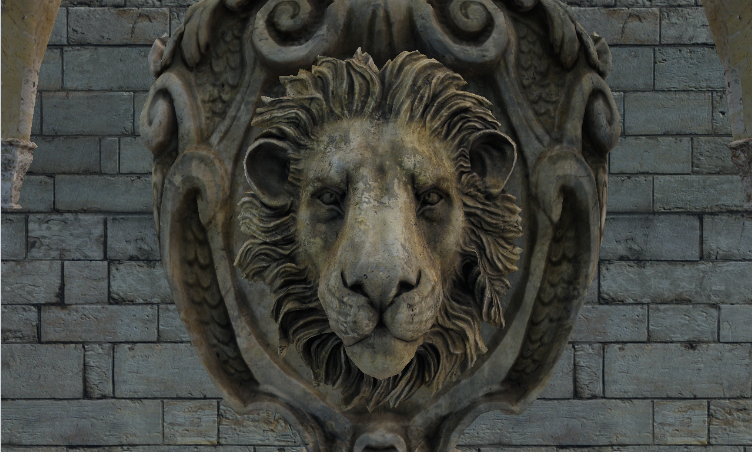 Sponza lion relief rendered in VulkanSceneRenderer